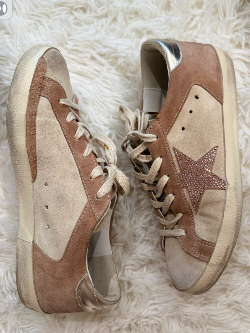 Golden Goose Super Star Swarovski Crystal Sneakers